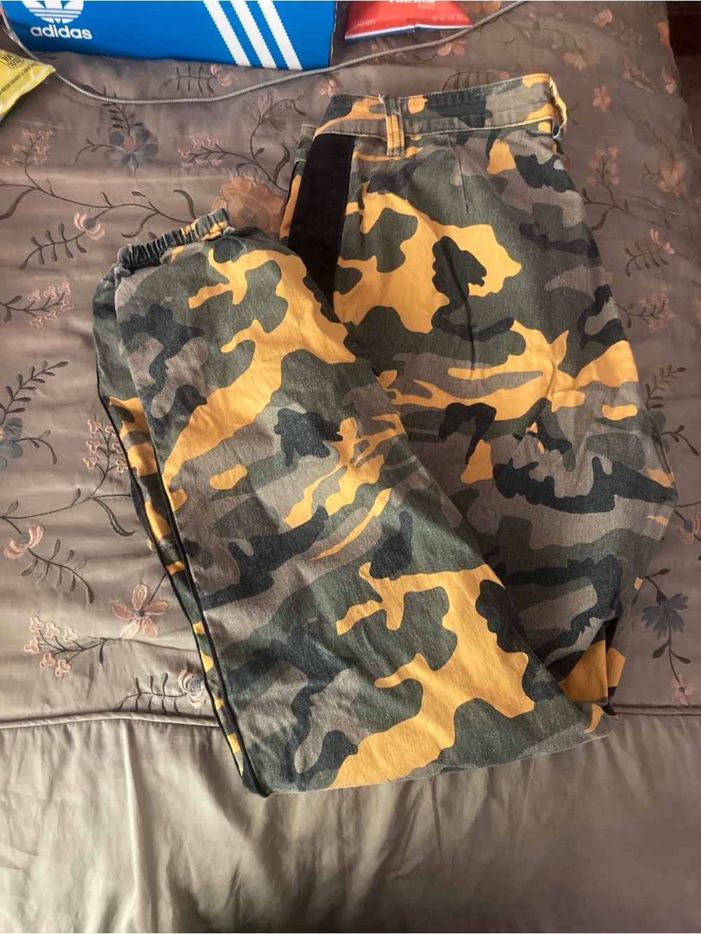 American Bazi Yellow & Green Camo Cargo Pants - Picture 7 of 8
